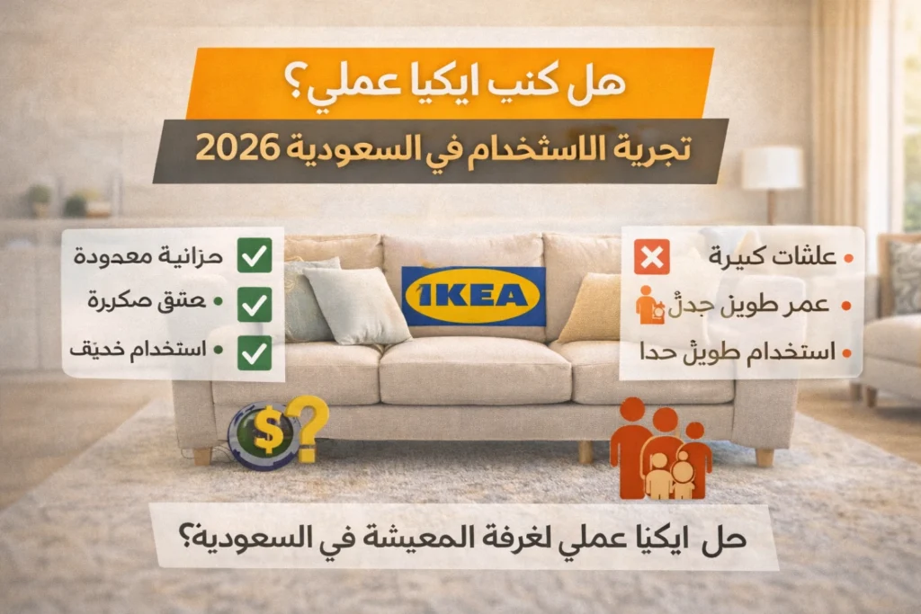 هل كنب ايكيا عملي في السعودية ومناسب للاستخدام اليومي