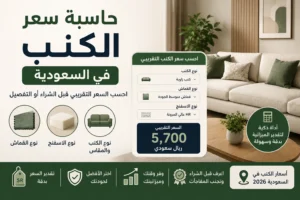حاسبة سعر الكنب في السعودية