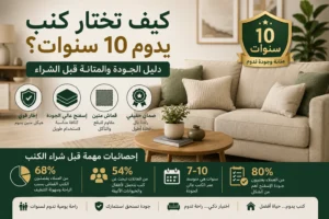 كيف تختار كنب يدوم 10 سنوات