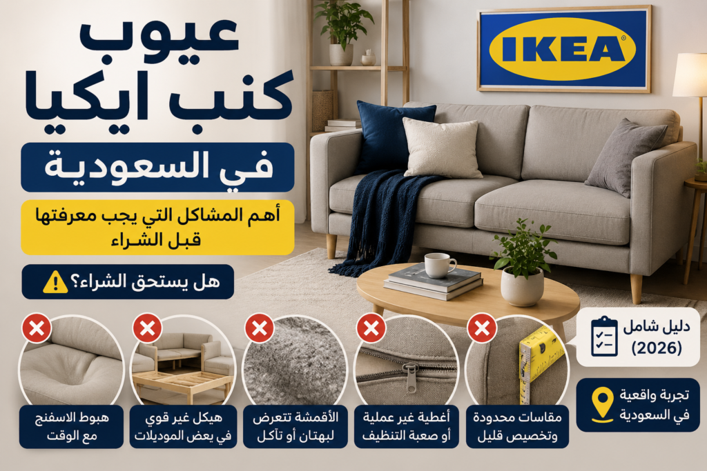 عيوب كنب ايكيا في السعودية