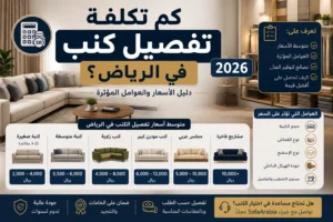 تكلفة تفصيل كنب في الرياض مع مقارنة أسعار الكنب حسب المقاسات والخامات وجودة الإسفنج